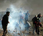 نیروهای اسرائیلی با معترضان فلسطینی درگیر شدند 